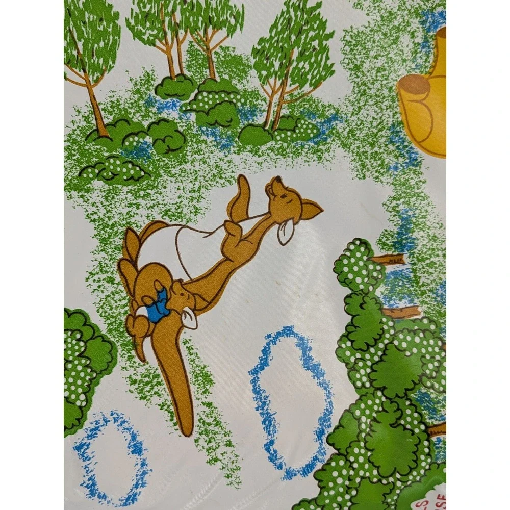 VNTG 1985!🚨Classic Winnie The Pooh Wipeable Activity Play Floor Mat Sensory 38
